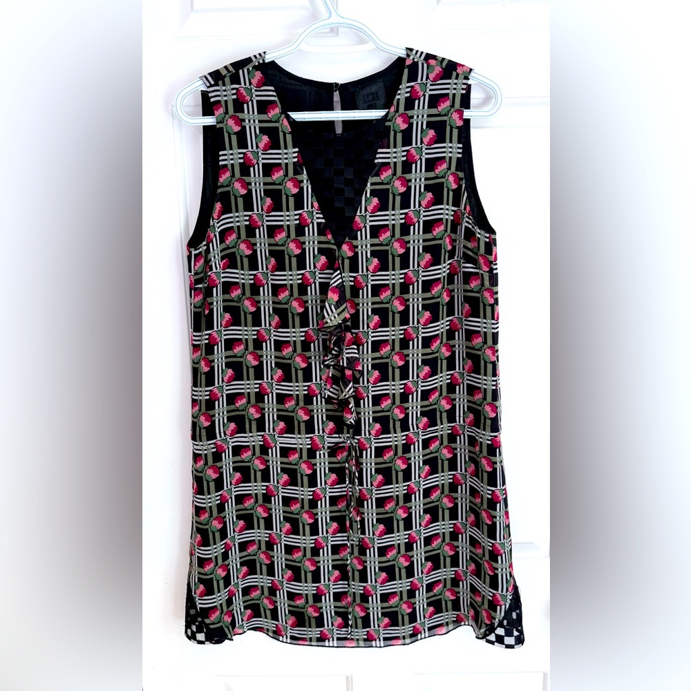 Anna Sui Silk Floral Dress